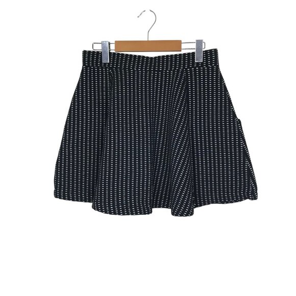 Free People Black & White Flowing Mini Skirt With Front Pockets Size S - Picture 4 of 6